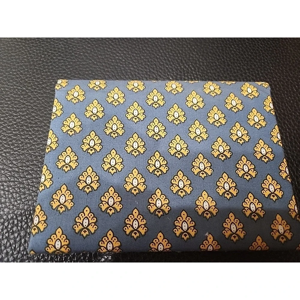 Vintage French Provencal Souleiado‎ Fabric Blue Spiral Photobooks Photo holders